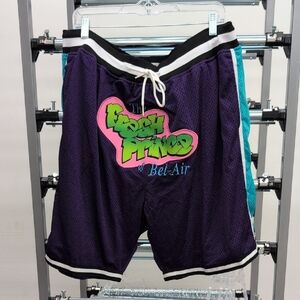 Fresh Prince Kids Mesh Shorts - Black and Teal